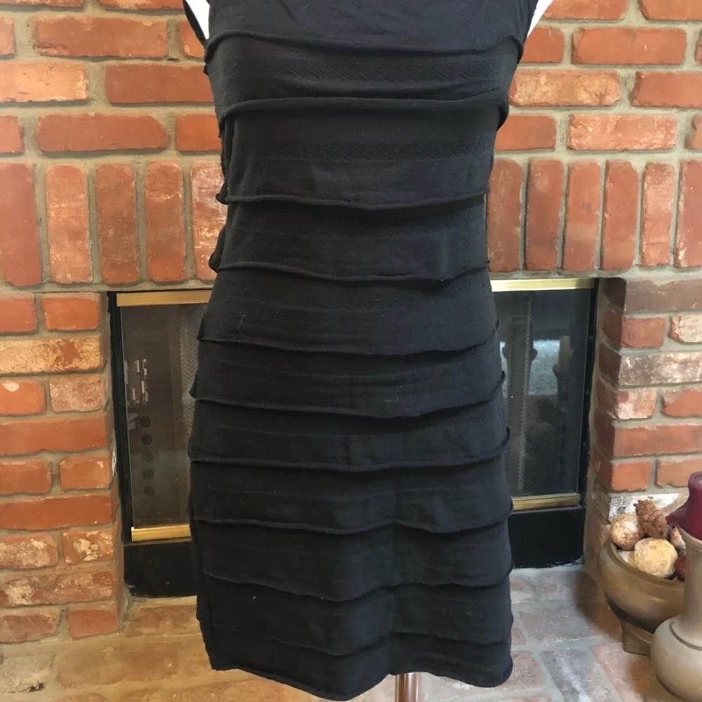 MAX STUDIO Black Ruffle Mini Dress - Picture 16 of 16